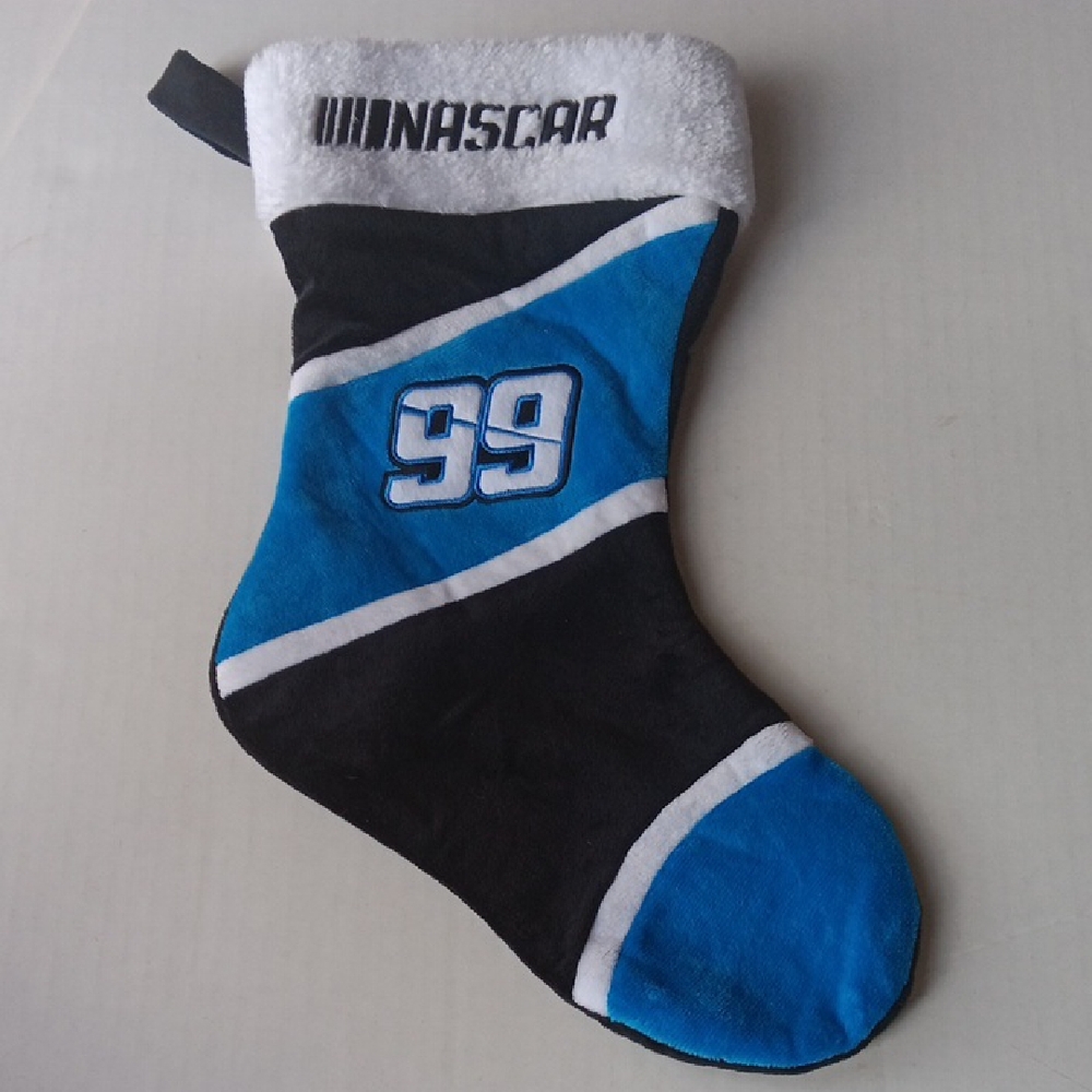 NASCAR BLUE/WHITE/BLACK STOCKING